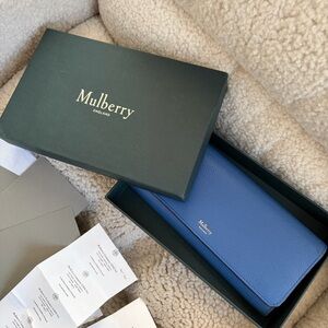 Mulberry Sky Blue Leather Card Holder